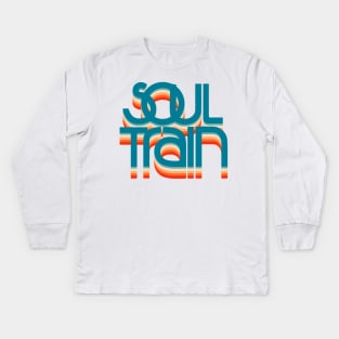 SOUL TRAIN VINTAGE COLOR Kids Long Sleeve T-Shirt